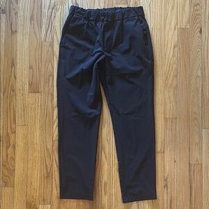 Vuori S Miles Ankle pant hidden pocket, dark eggplant color great pre owned cond